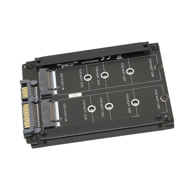 M.2 SSD till SATA-adapter 6Gbps överföring M.2 NGFF SATA 22PIN-port SATA SSD-expansionskort för dator ENCNF2S H01