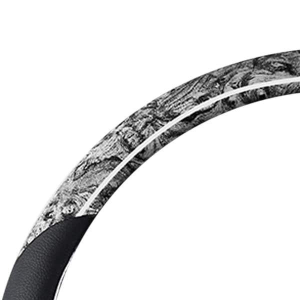 38 cm rattkåpa i konstläder kolfiber svettabsorberande halkskydd ratt skydd grå