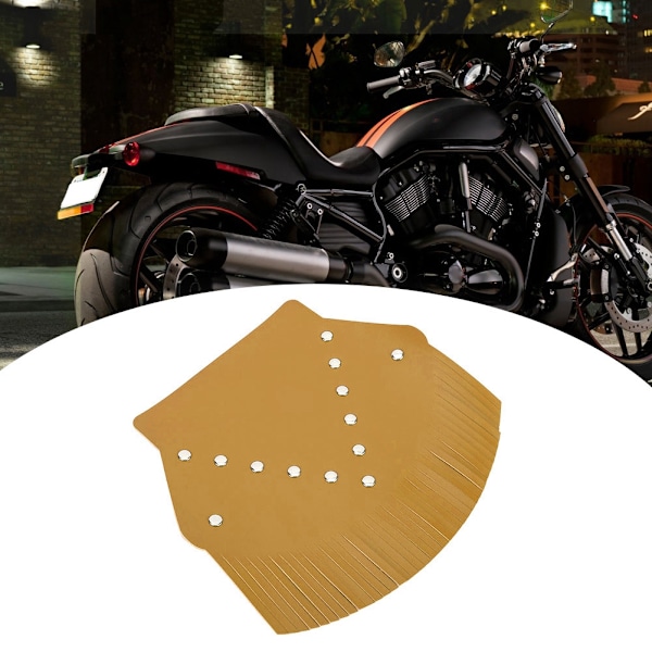 Motorcykel bagskærm mudderklap motorcykel modifikation mudguard cover dekoration (gul)