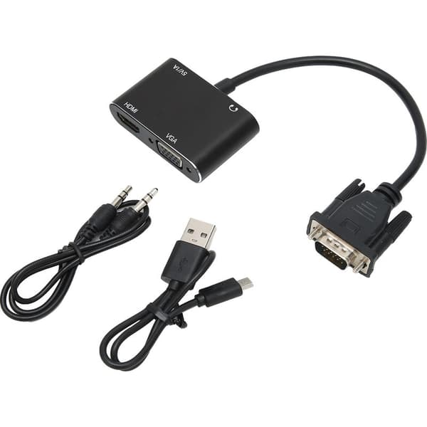 VGA-HDMI-sovitin äänilähdöllä, videomuunnin PC-näytölle