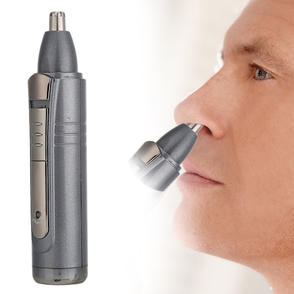 Ladattava sähköinen hiusleikkuri, nenä, karvanpoistoaine, parranajokone EU Plug 220-240VD tummanharmaa