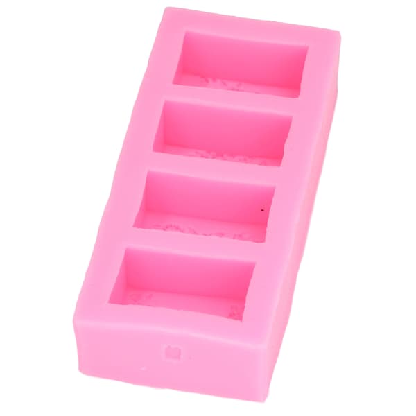 Silikonform Fire Blomsterstokk Silikonsåpe Fondant Kake Gelé Puddingform Dekor