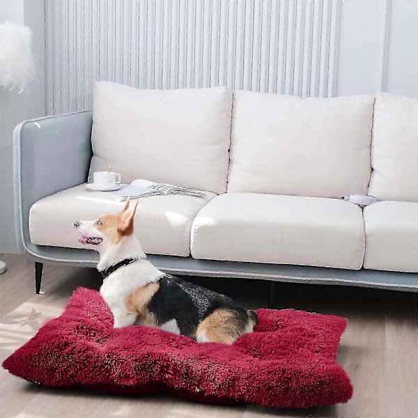 Mukava Kennel Koirien Lemmikkieläinten Kuivike Syvä Uni Pv Kuivike Nukkumasänky Punainen