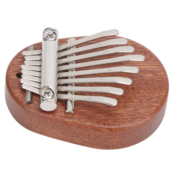 8 Tone Kalimba Tommel Piano C Key Mini Bærbar Mahogny Musikkinstrument Leketøy Gave Oval