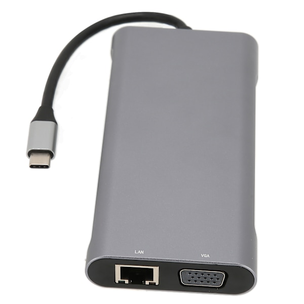 Typ C Hub 4K Hög Definition 5 Gbps Överföring PD Laddning Aluminiumlegering Typ C Dockningsstation