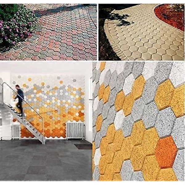 Betonikiveysmuotti 29 x 29 cm Polku Terassi Ajotie Patio Puutarha DIY Kivi Tie Muotti