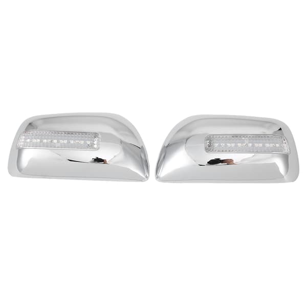 2 STK Sidespeildeksel Galvanisert med LED-beskyttelse Passer til RAV4 2001-2005