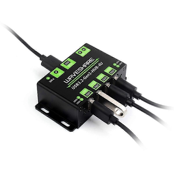 USB3.2 HUB 4U Udvidet 4-vejs USB 3.2Gen1 Interface 5Gbps Industriel HUB Adapter Kompatibel med MacOS