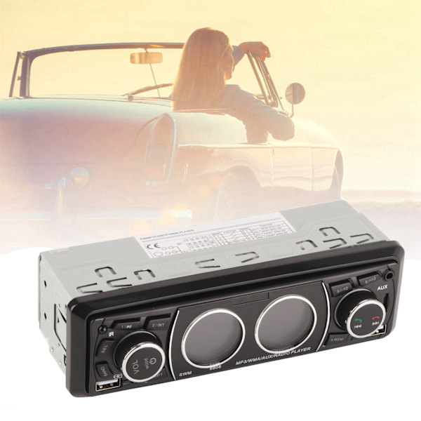 Yksinkertainen Din Bluetooth -auton stereot MP3-soitin Audio Radio tukee USB/FM/SD