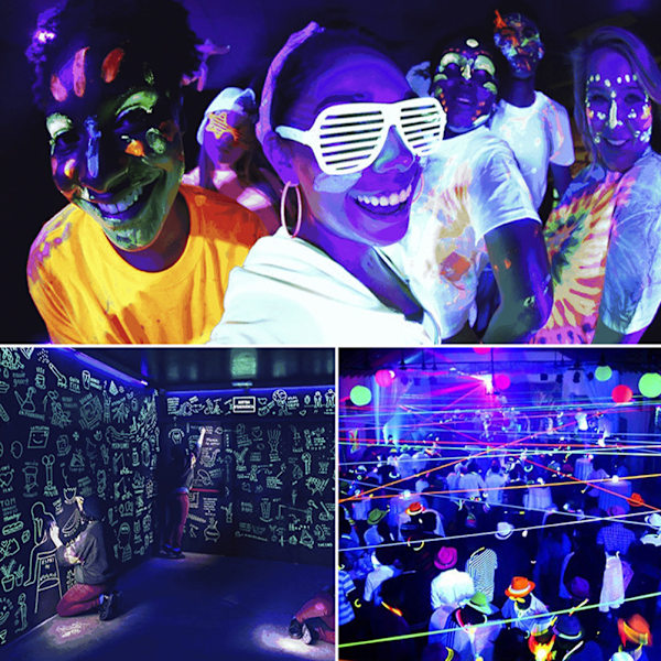 UV Sort Lys 50W LED Projektør Vandtæt Glødende i Mørket Sikker Ultraviolet Lampe til Scene Natklub