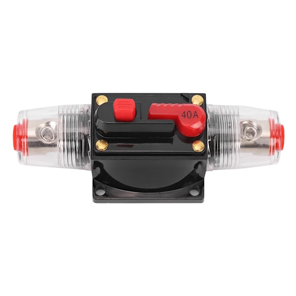 Bil Truck Audio Nulstilling Afbryder Sikring Holder Bil Tilbehør DC 12-24V40A