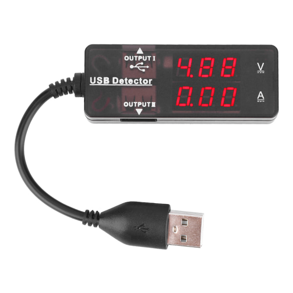 YB26VA Dual Display USB detektor Voltmeter Amperemeter Spänning Strömmätare Batterikapacitet Tester Enfärgad