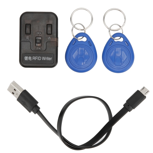 ID-kortläsare Skrivare 125KHz USB laddning Bärbar ID-kortläsenhet för kopieringskort
