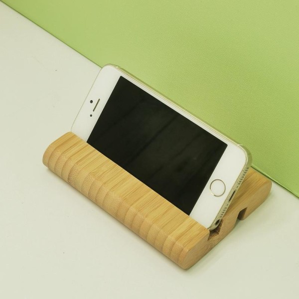 Bamboo tabletti ja matkapuhelinteline pöytäkoneelle, iPhonelle, iPadille, tableteille ja kaikille puhelimille
