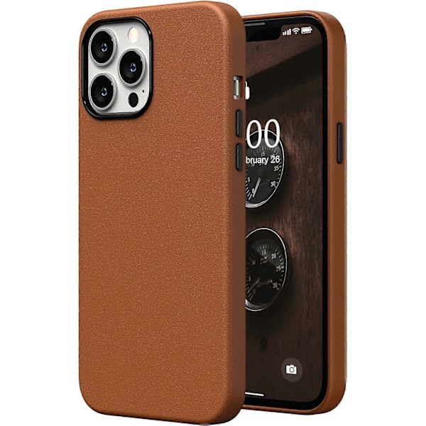 Kunstlæder Etui Kompatibelt med iPhone 13 Pro Max Etui 6,7 tommer, Premium PU Læder Etui Cover