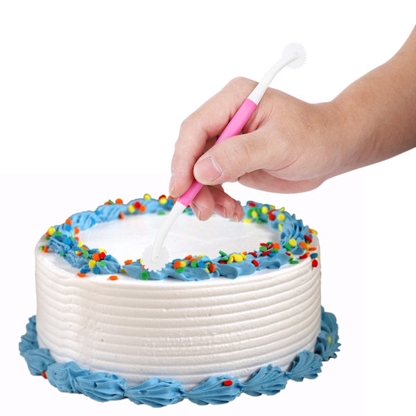 3 st / set Fondant Tårtdekorationsverktyg Modellering Blommönster Bakverksskärare