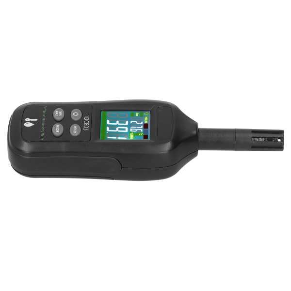 Termometer Hygrometer 4-siffrig färg LCD digital display Temperatur fuktighetsmätare TDC803