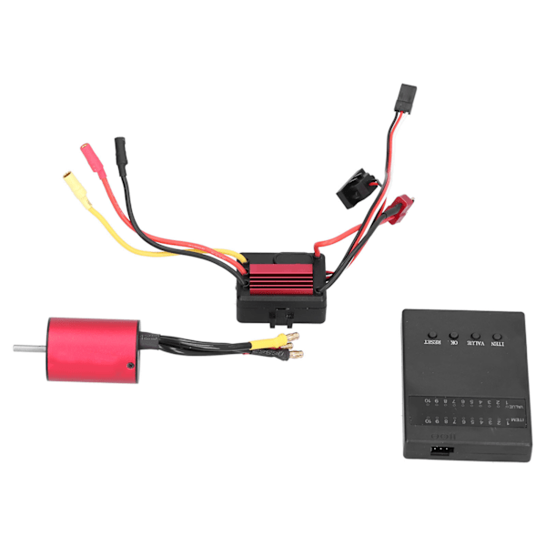 2838 3600KV 4P harjaton moottori + 35A harjaton ESC + ohjelmointikortti 1/14 1/16 RC-autoon