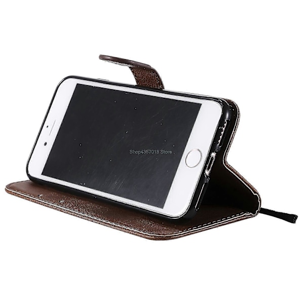 Flipfodral i läder för Apple Iphone 7 Iphone7 I Phone 7 Phone7 4.
