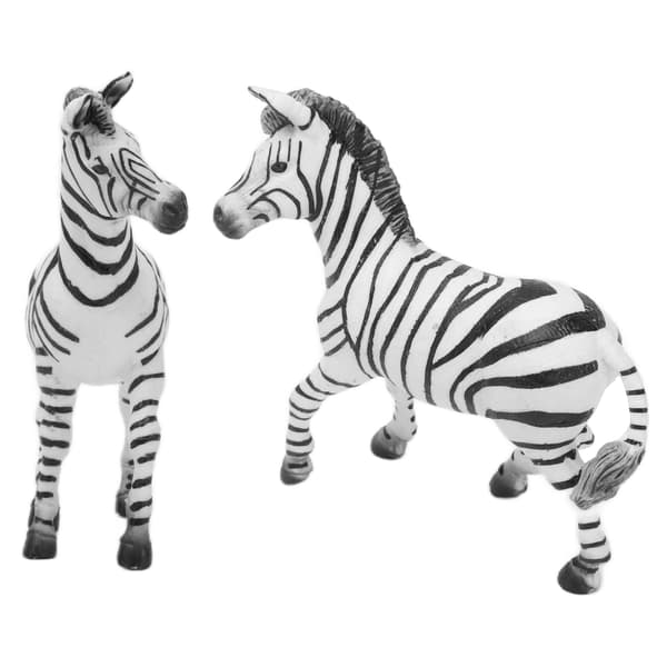 Realistisk Zebrafigur Udsøgt Design Vildt Dyr Zebrafigur Model til Børnegaver Samling Zebramodel