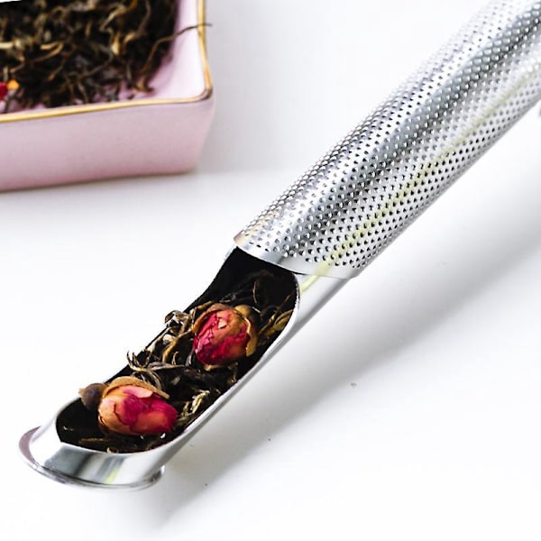 2 Pak Stål Te-Infuser Pinde til Løse Blade Te Finmasket Filter