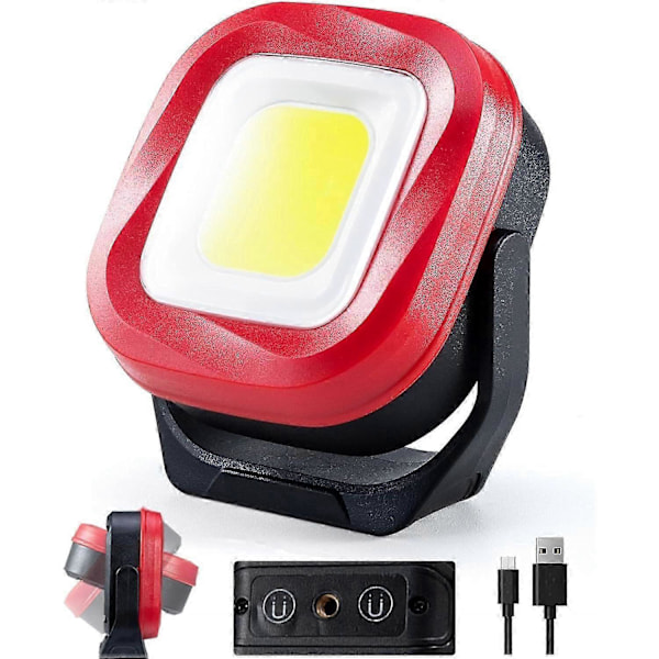 COB Kannettava Retkeilyvalaisin 1000 Lumenia USB Ladattava LED Taskulamppu Ulkokäyttöön Hätätyövalaisin Magneettinen Telttalyhty 2400mAh