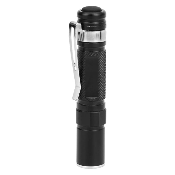 Utomhus Bärbar Mini LED Ficklampa Teleskopisk Pen Form Ljus Ficklampa för Emergencyblack