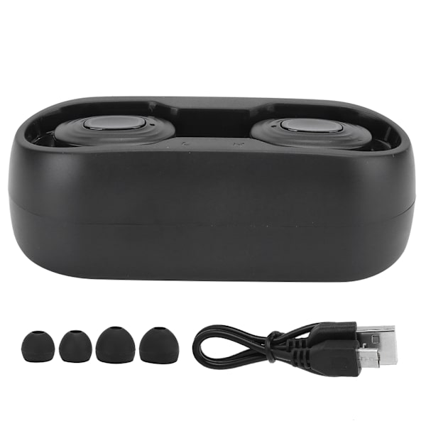 V6 True Trådlösa Bluetooth Hörlurar Samtalspåminnelse Stereo Hörlurar för Smartphone Dator