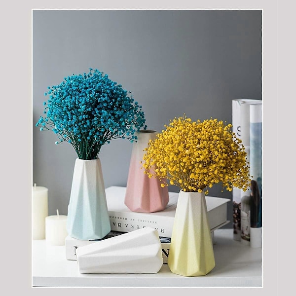 Moderne Stilig Geometrisk Porselen Keramisk Vase for Stue, Kjøkken, Bord, Hjem, Kontor