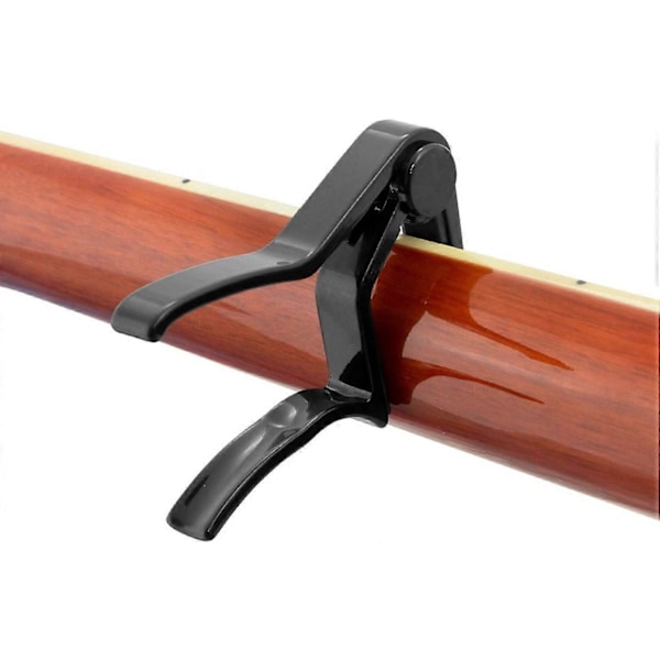 Gitarr Capo - Svart Folk Klassisk Gitarr Capo Ukulele Stämapparat Metall Capo