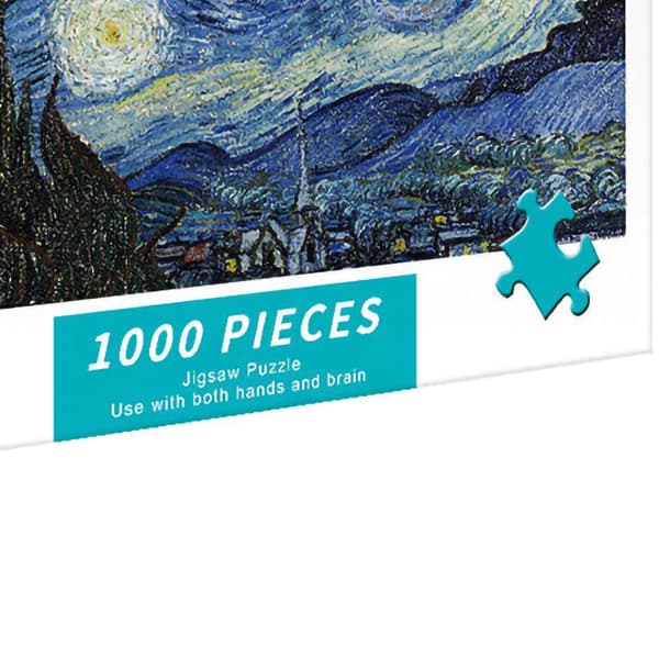 1000 bitars pussel tecknad landskap konst målningar bild foto barn vänner present typ 3