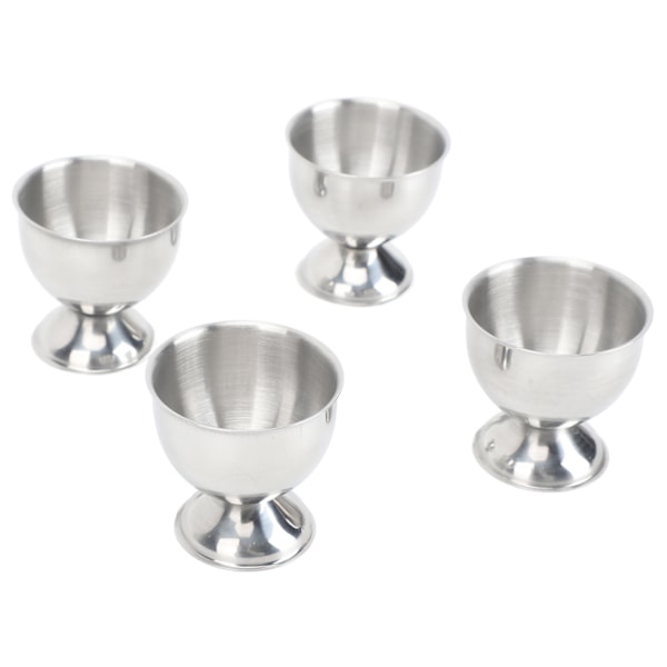 4 stk eggkoppsett 40 ml rustfritt stål høy temperaturbestandig glatt overflate eggkoppholder