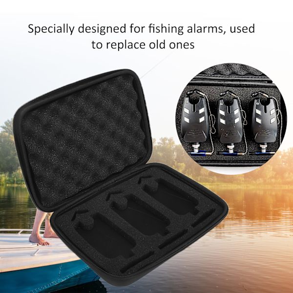 Kannettava Fishing Bite Alert case kalastuksen harrastajille