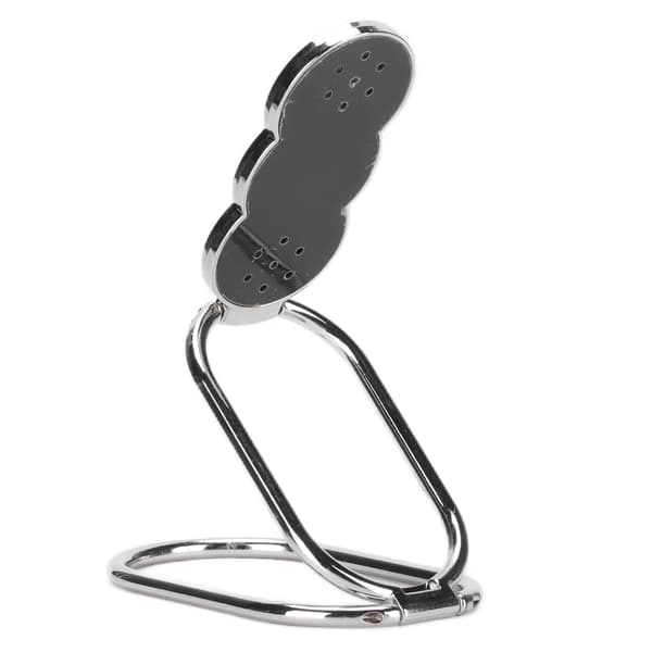 Telefonringhållare Fingerstativ 360° Rotation Metall Telefon Grepp Vikbart Stativ för Magnetisk Bilhållare Silver
