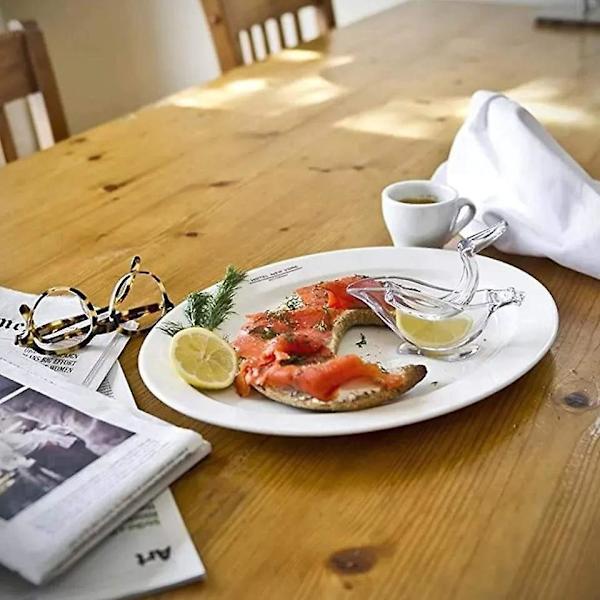 Citronpress i fågelform av akryl - Bärbar och elegant handpress för apelsin och frukt