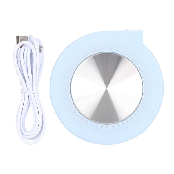 55℃ Multifunktionel USB Kop Krus Isolationsmåtte Skrivebordsisoleringspude Coaster (Blå)