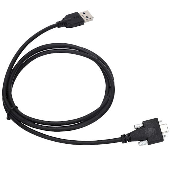 USB 3.0-datakabel, typ C, dubbla skruvlåsning till standard med 0,6 tum skruvavstånd för dator