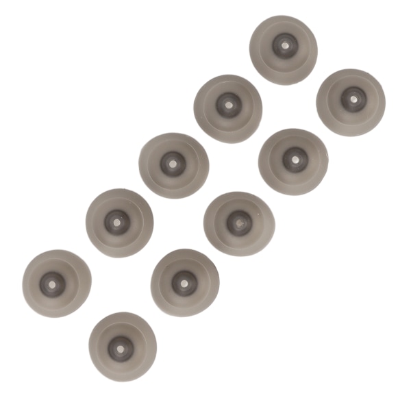 10 stk Lydforsterker Dome Dobbeltlag Åpen Vaskbar Silikon Statisk Lydforsterker Tips Ørestykker Svart for Phonak 11mm