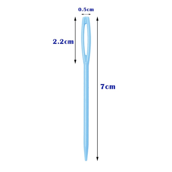 100 st 7 cm sy nålar blandade färger säkerhetsgarn broderinålar för handgjorda stickhantverk