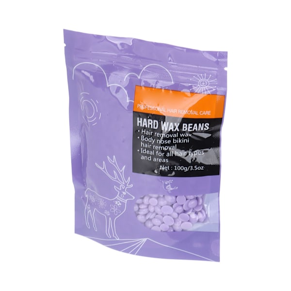 Kova vahapapu helmiäishohtoinen karvanpoistovahapapu kasvoille, bikinille, jaloille, kainaloille 3.5oz Taro Purple