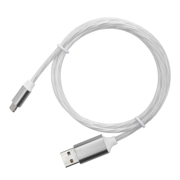 USB-laddningskabel för IOS LED-ljus upp flödande snabbladdningskabel för IOS-mobiltelefoner Färgglatt ljus