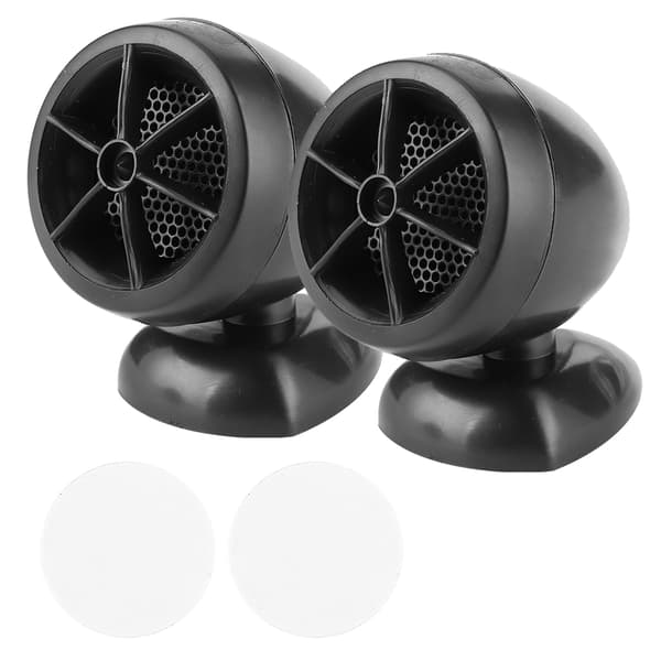 1200W 12V Diskanthøyttaler Mini Horn Musikk Dome Høyttaler for Bil Lydsystem Svart