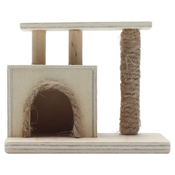 Kattram 1:12 Dockhus Mini Katthus Kattställ Leksaksmöbler Dekorationsaccessoarer