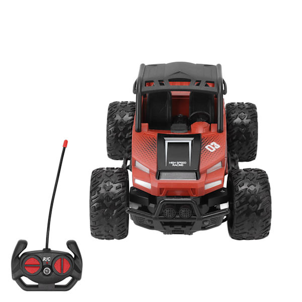 1/16 Fjärrstyrd bil 2.4GHZ Simulerade ljudeffekter 1/16 RC bil med ljus för över 3 år gammal orange röd