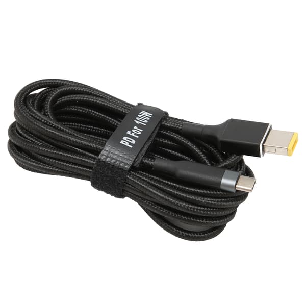 JORINDO PD Laderkabel USB C til Lang SlimTip Strømladekabel for ThinkPad (3 meter)