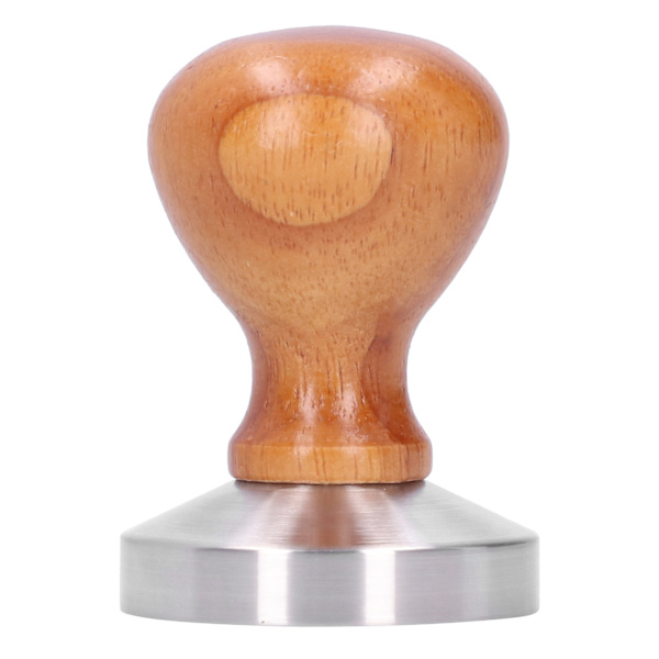 58mm Rostfritt Stål Kaffe Pulver Hammare Tamper med Trähandtag Kaffe Tillbehör