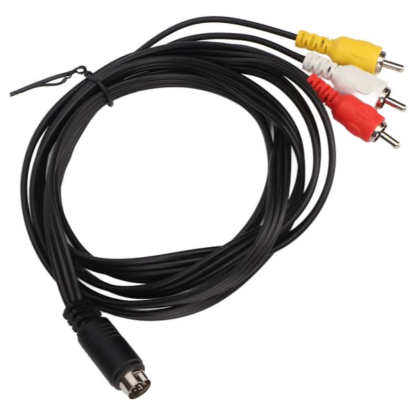 Mini DIN 10-ben til 3 RCA-kabel Han til Han Klart Signal Videoadapterkabel til TV-skærm Projektor 1,8 m