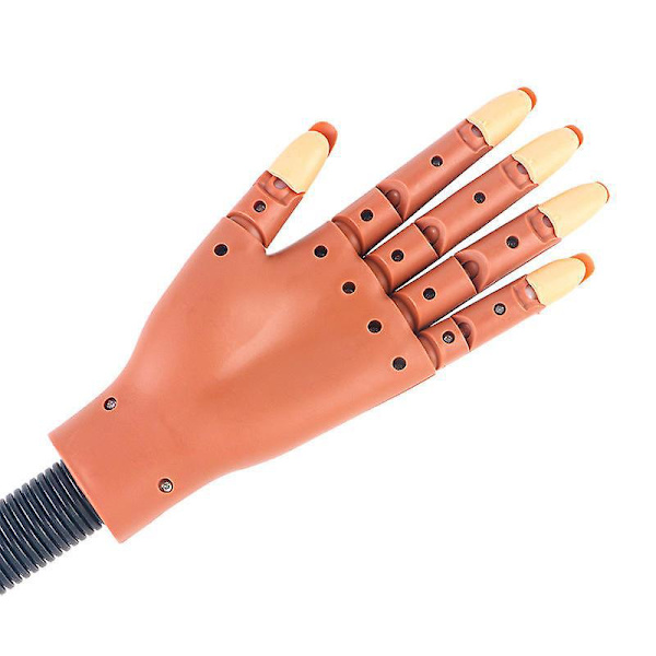 Justerbar Nagelträningspraktikhand för Akrylnaglar - Flexibel och Bärbar Modell med Nagelfil