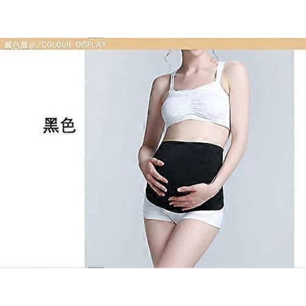 Maternity BælteÅndbart og Komfortabelt Mavebånd til Kvinder Abdominal og Rygstøtte 2XL (Sort)