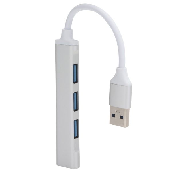 USB3.0 Hub 4-portars aluminiumlegering Adapter Converter UltraHigh Speed ​​Splitter Tillbehör
